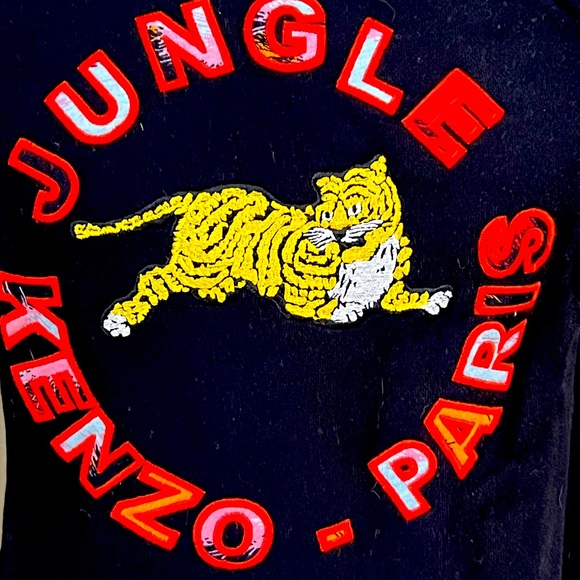 KENZO x H&M silk ruffle collar sweatshirt size small - Picture 3 of 5